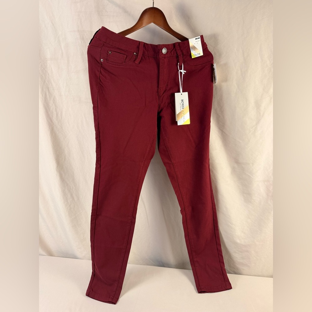 YMI Women's Burgundy Jeans - Stretchy -039